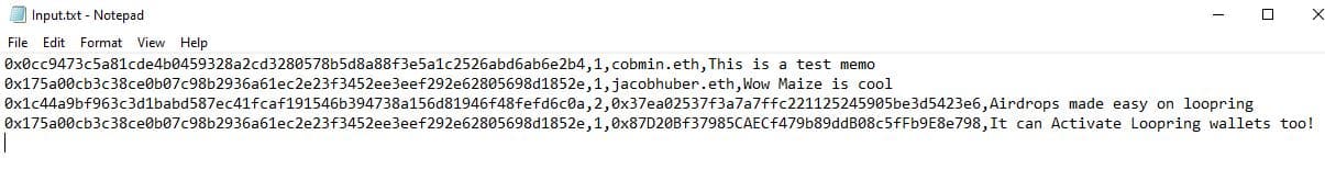 Input File