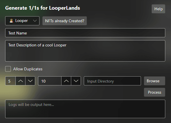 Generate 1/1 Loopers