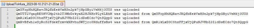 Review Output File